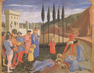Fra Angelico The Martyrdom of Saints Cosmas and Damian (mk05) oil painting picture